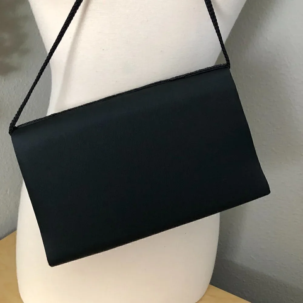 PALIZZIO Satin Beaded Crossbody Bag - NEW